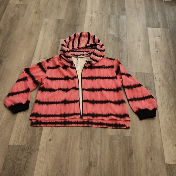 Alice + Olivia Crochet Tie-dye Hoodie sz  XL - Picture 7 of 13